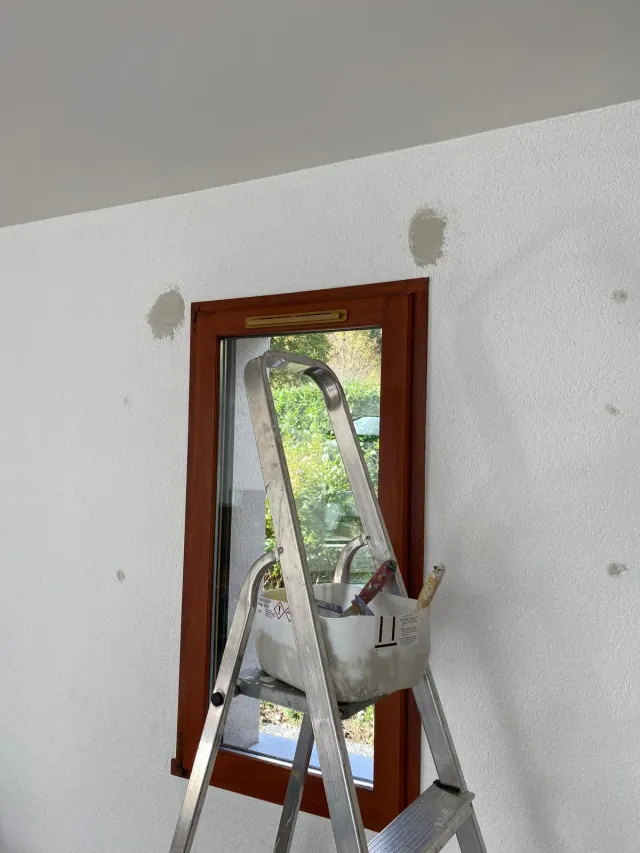 Stucco attorno a una finestra